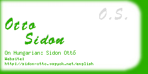 otto sidon business card